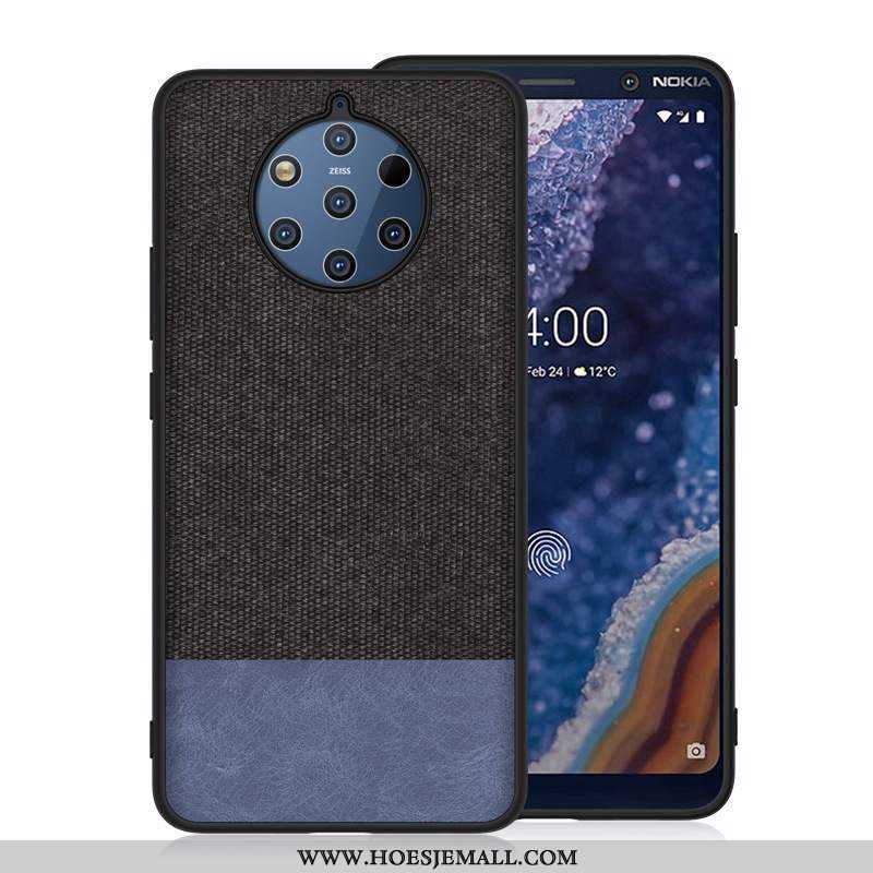 Hoes Nokia 9 Pureview Bescherming Hard Zwart Mobiele Telefoon Hoesje Zwarte