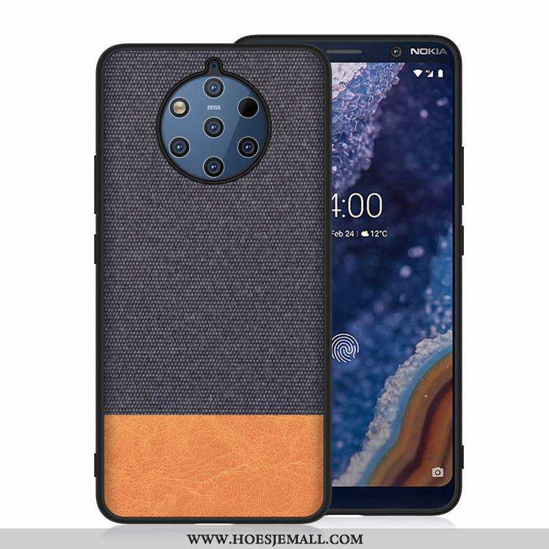 Hoes Nokia 9 Pureview Bescherming Hard Zwart Mobiele Telefoon Hoesje Zwarte