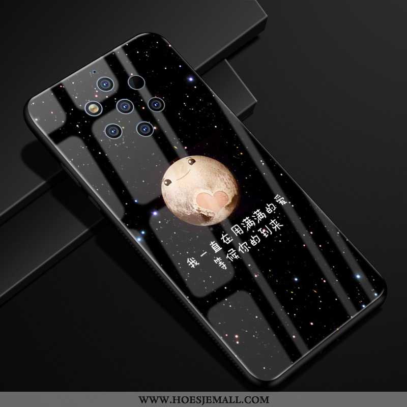 Hoes Nokia 9 Pureview Scheppend Bescherming Mobiele Telefoon Glas Gazen Rood