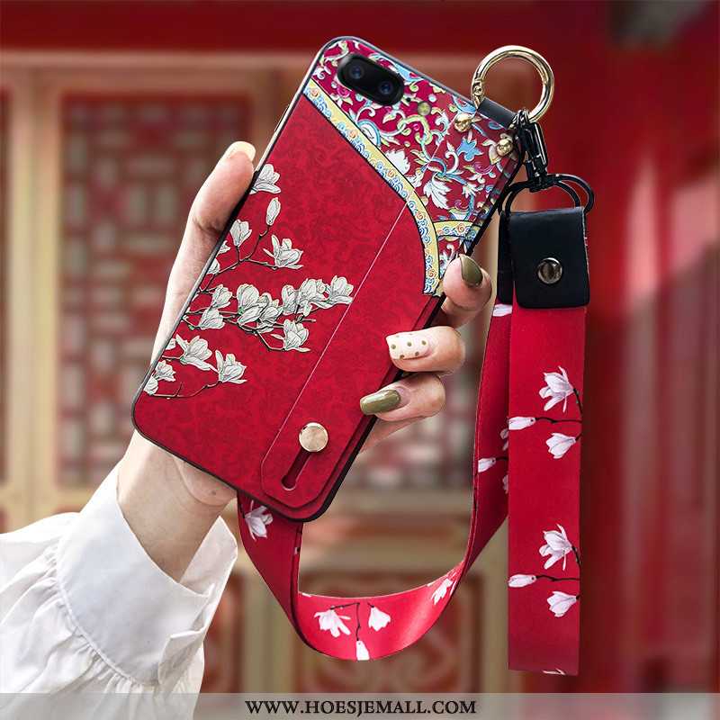 Hoesje Oneplus 5 Trend Zacht Chinese Stijl Hanger Siliconen Rood
