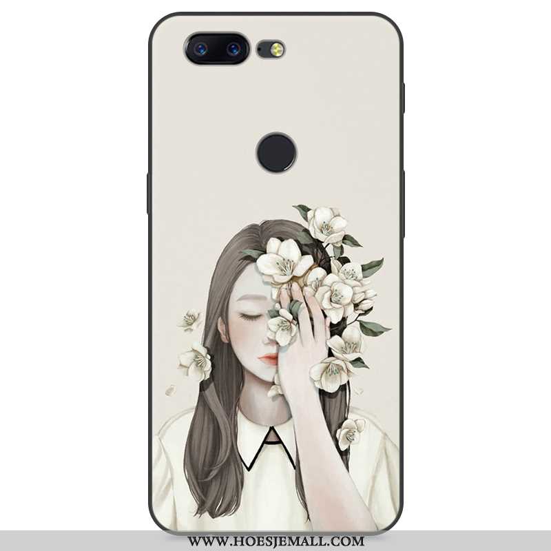 Hoesje Oneplus 5t Zacht Bescherming Kunst Hoes Vers Mobiele Telefoon Witte