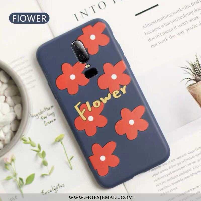 Hoes Oneplus 6 Zacht Bescherming Mini Bloemen All Inclusive Super Groen