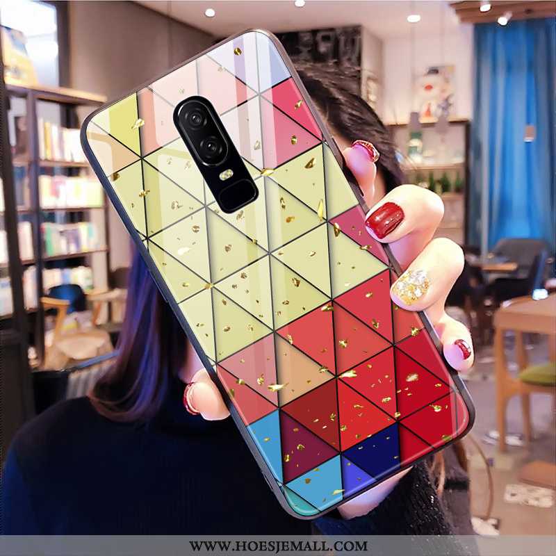 Hoes Oneplus 6 Persoonlijk Trend Hart Net Red Kleur Mobiele Telefoon Hoesje