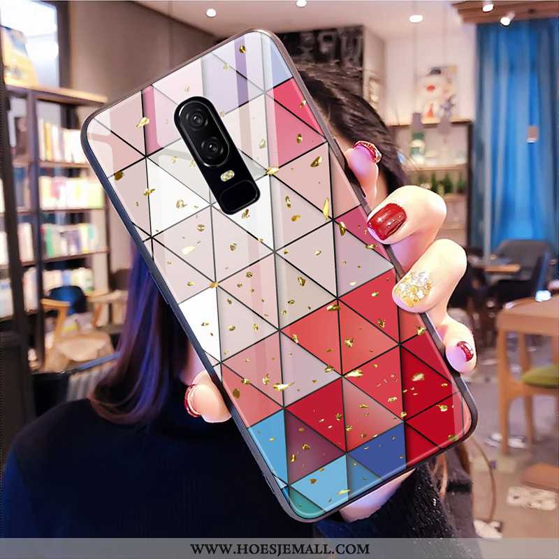 Hoes Oneplus 6 Persoonlijk Trend Hart Net Red Kleur Mobiele Telefoon Hoesje