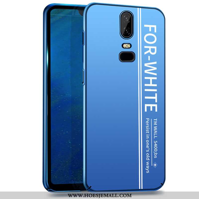 Hoes Oneplus 6 Trend Super Scheppend All Inclusive Mobiele Telefoon Blauw Anti-fall Blauwe