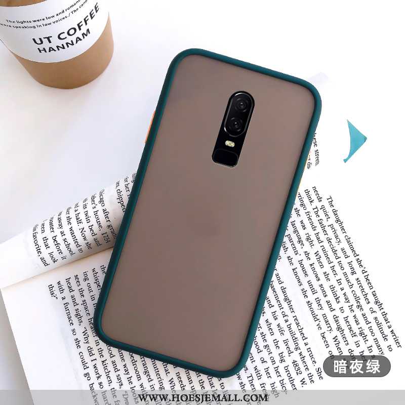 Hoesje Oneplus 6 Schrobben Persoonlijk Lovers Trend Scheppend Hoes Zacht Blauwe