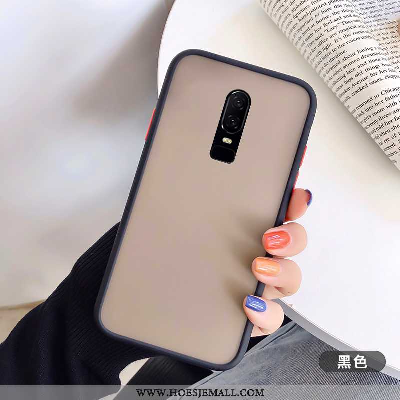 Hoesje Oneplus 6 Schrobben Persoonlijk Lovers Trend Scheppend Hoes Zacht Blauwe