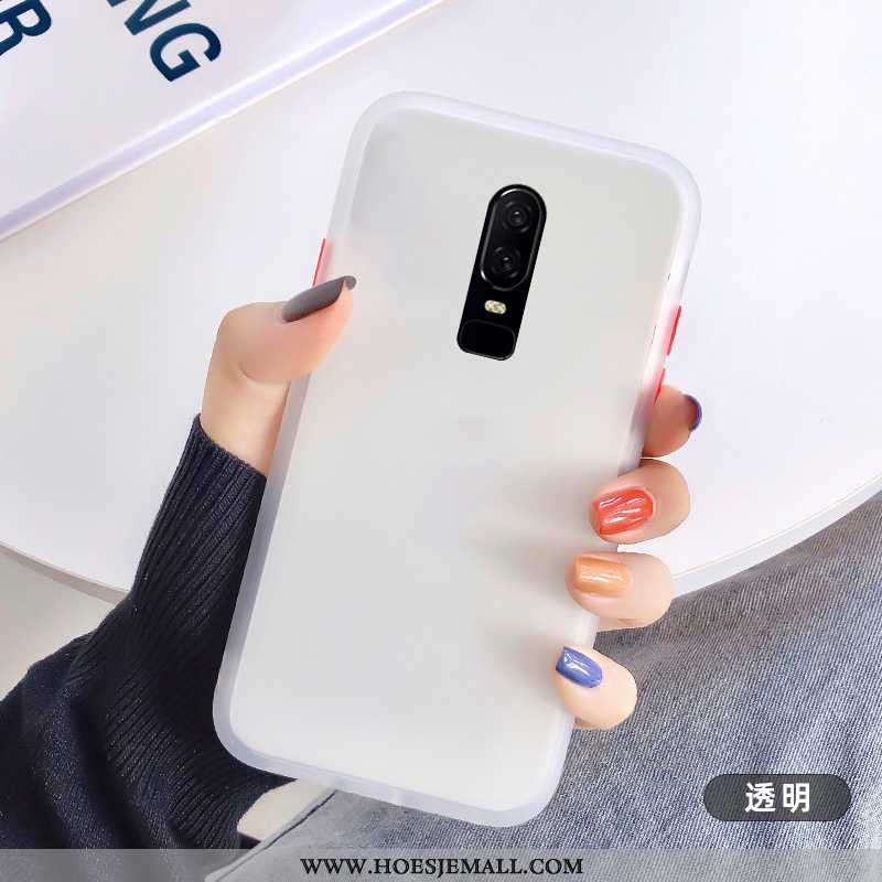 Hoesje Oneplus 6 Schrobben Persoonlijk Lovers Trend Scheppend Hoes Zacht Blauwe