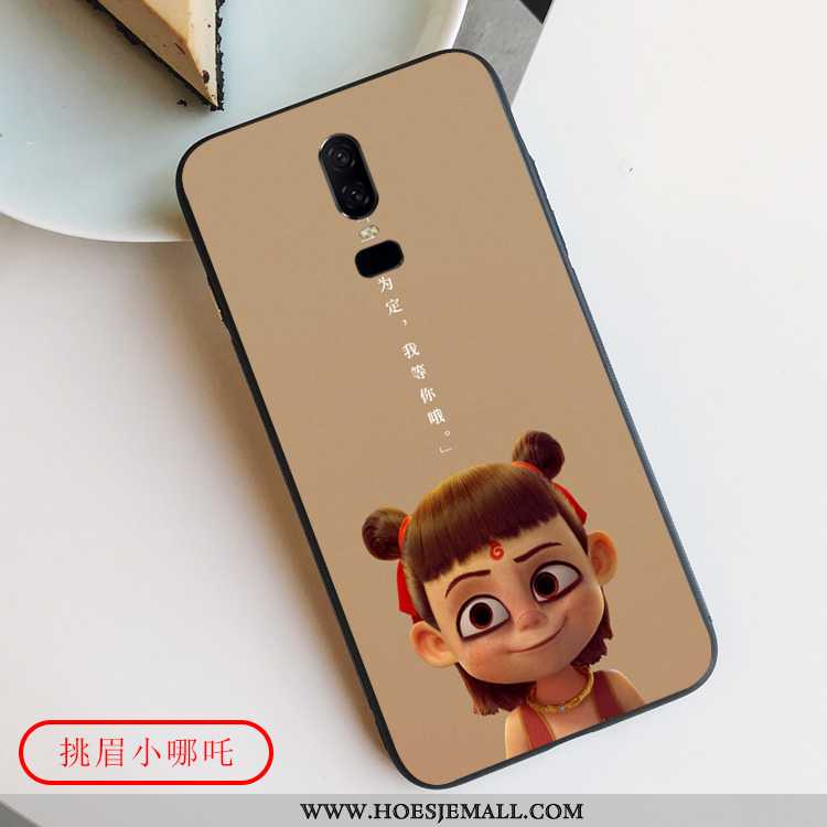 Hoes Oneplus 6 Dun Zacht Mooie Super Mobiele Telefoon Spotprent Rood