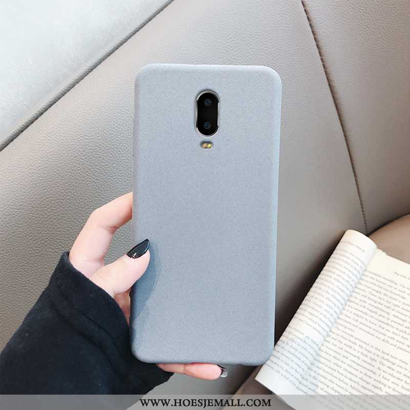 Hoesje Oneplus 6t Bescherming Schrobben Ring Trend Super Dun Bedrijf Grijs