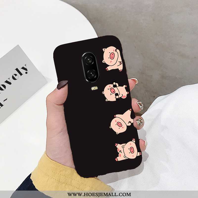 Hoesje Oneplus 6t Spotprent Mooie Mobiele Telefoon Zacht Super Lovers Rood