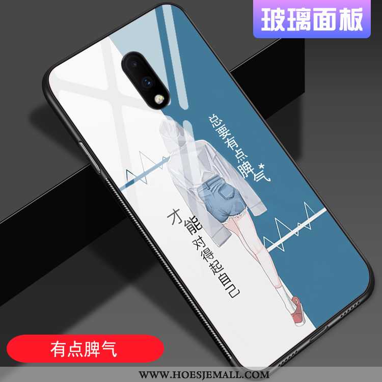 Hoes Oneplus 7 Persoonlijk Trend Lovers Anti-fall Net Red Mobiele Telefoon Chinese Stijl Roze