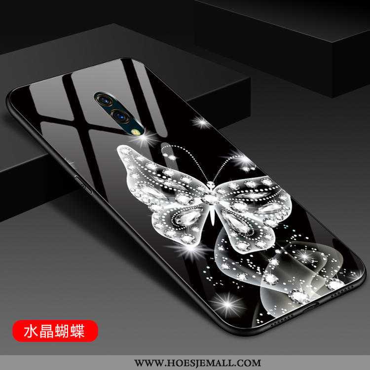 Hoes Oneplus 7 Bescherming Glas Ondersteuning Hard Mobiele Telefoon Mode Zwarte