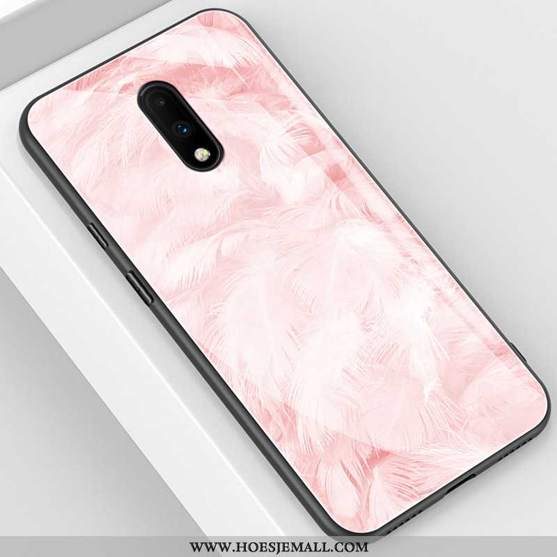 Hoesje Oneplus 7 Trend Super Glas Scheppend Bescherming Schrobben Blauwe