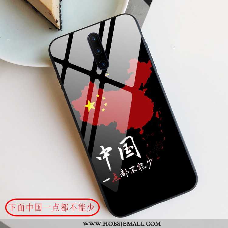 Hoesje Oneplus 7 Pro Scheppend Bescherming Mobiele Telefoon Hoes Ster Chinese Stijl Rood