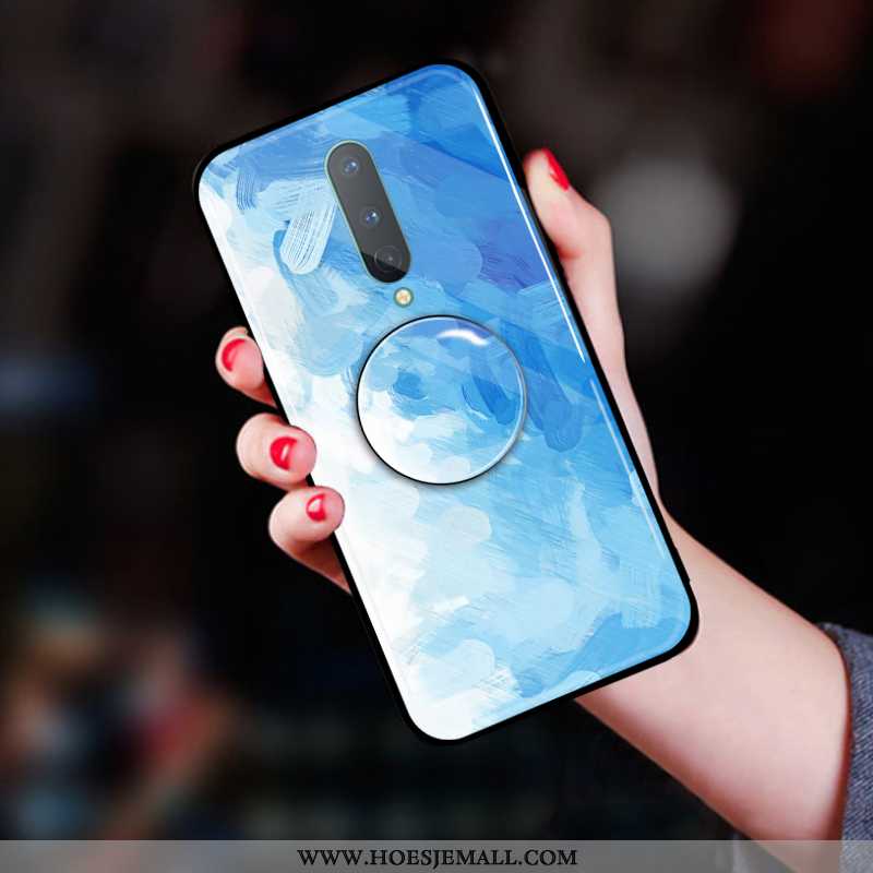 Hoes Oneplus 7 Pro Bescherming Zacht Groen Mobiele Telefoon Grote Blauw Blauwe