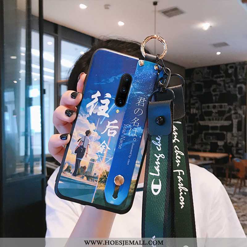 Hoesje Oneplus 7 Pro Zacht Siliconen Trend Lovers Bescherming Mobiele Telefoon Blauw Blauwe