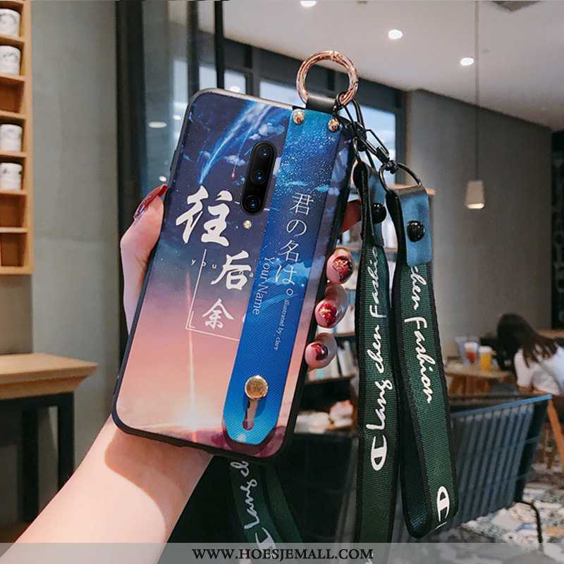 Hoesje Oneplus 7 Pro Zacht Siliconen Trend Lovers Bescherming Mobiele Telefoon Blauw Blauwe