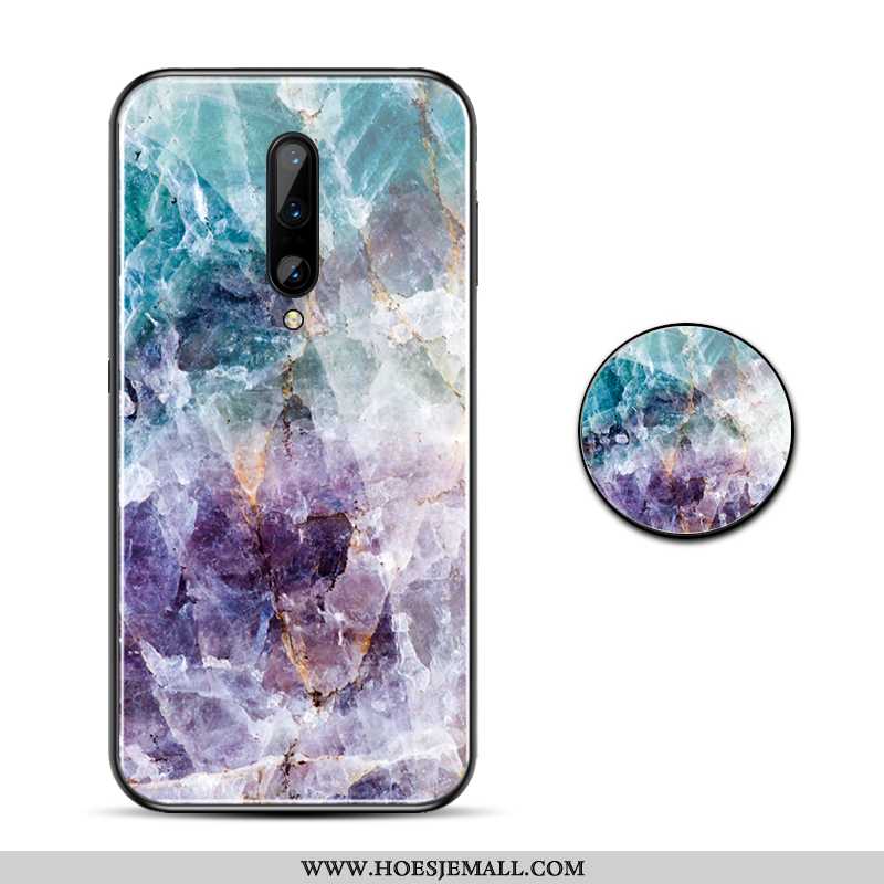 Hoes Oneplus 7 Pro Scheppend Super Grote Hoesje Anti-fall Dun Purper