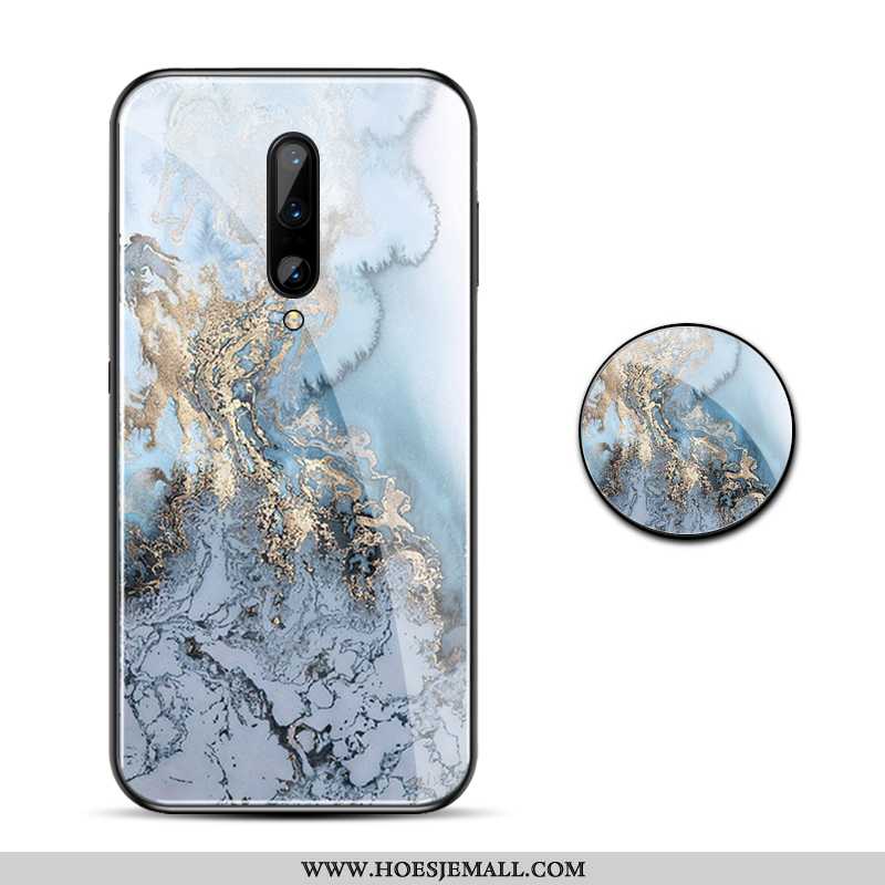 Hoes Oneplus 7 Pro Scheppend Super Grote Hoesje Anti-fall Dun Purper