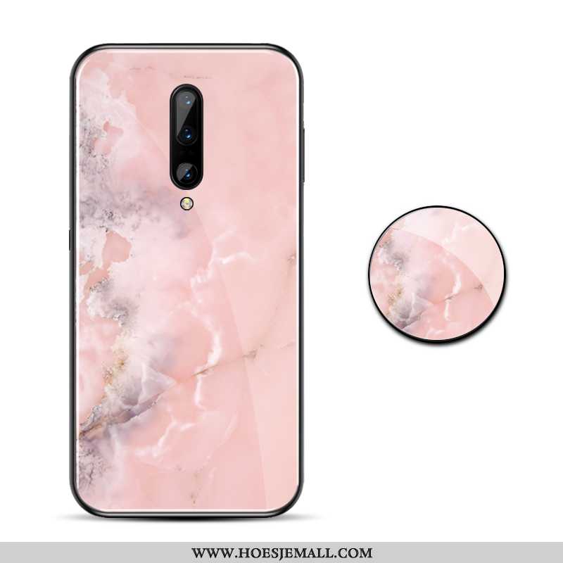 Hoes Oneplus 7 Pro Scheppend Super Grote Hoesje Anti-fall Dun Purper