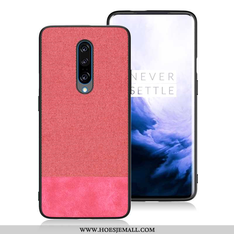 Hoes Oneplus 7 Pro Dun Zacht Trend Bescherming Anti-fall All Inclusive Mobiele Telefoon Rood