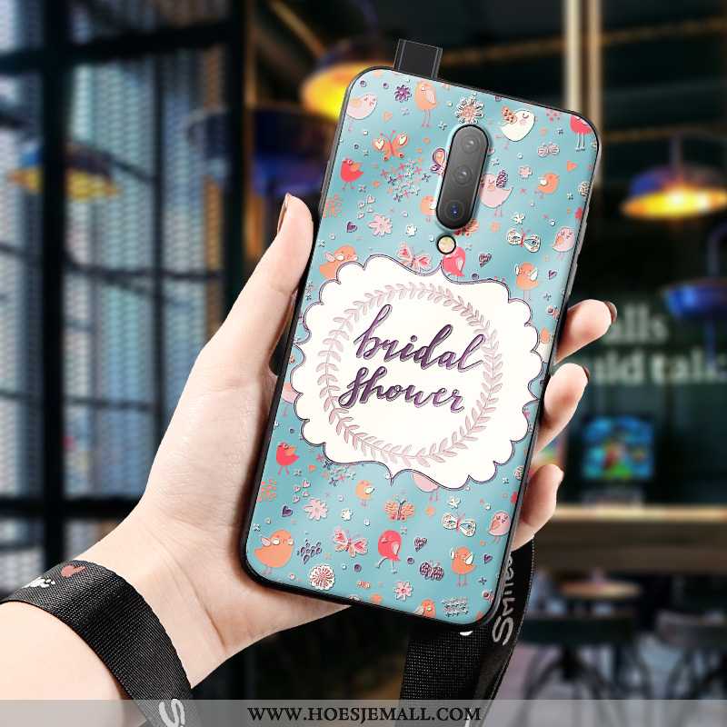 Hoesje Oneplus 7 Pro Trend Zacht Kunst Scheppend All Inclusive Schrobben Driedimensionaal Oranje