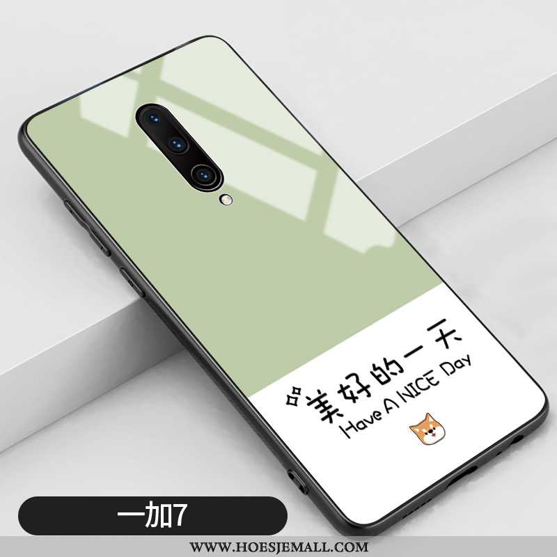 Hoes Oneplus 7 Pro Scheppend Trend Mini Bescherming Kunst Persoonlijk Lovers Groen