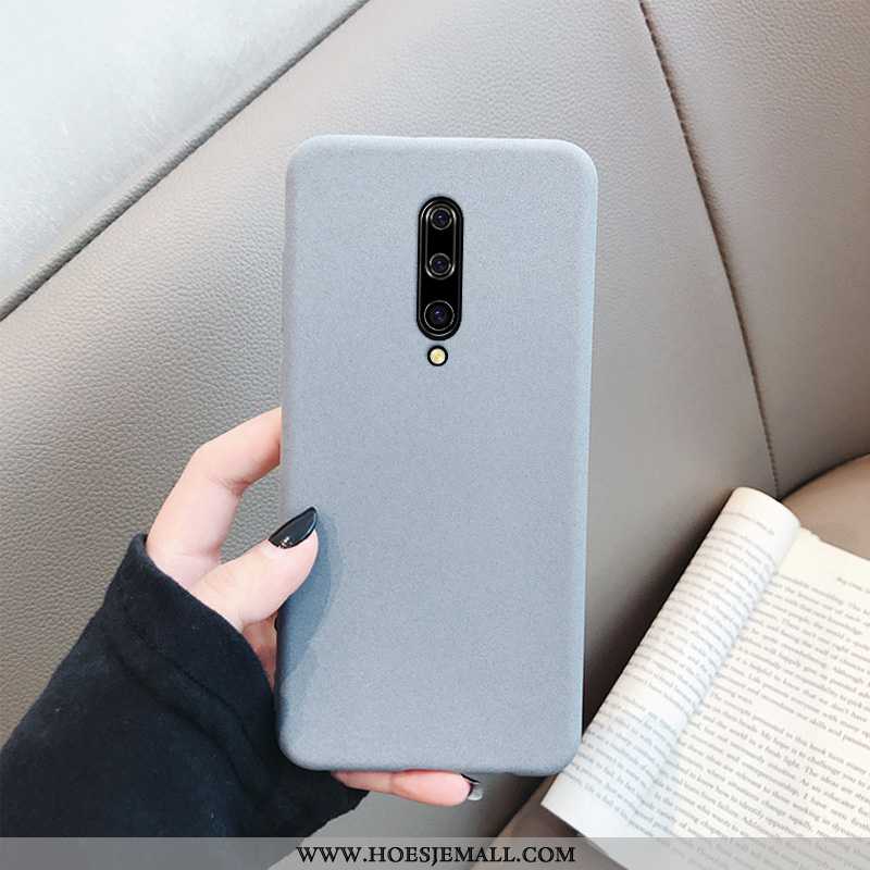 Hoesje Oneplus 7 Pro Zacht Siliconen Anti-fall Hoes Schrobben Trend Zwarte