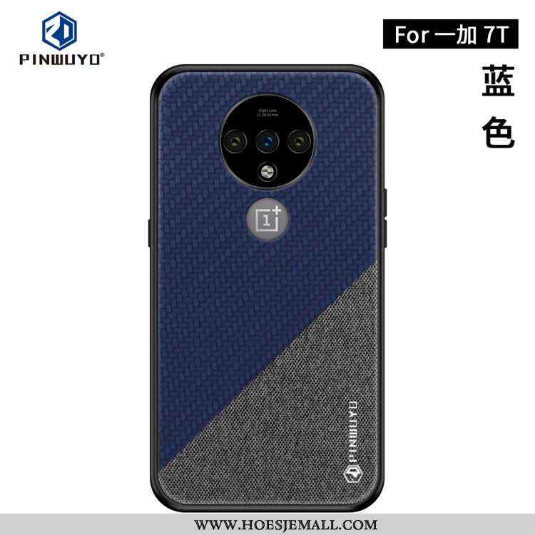 Hoesje Oneplus 7t Super Dun Donkerblauw Zacht Antislip All Inclusive Mobiele Telefoon Donkerblauwe