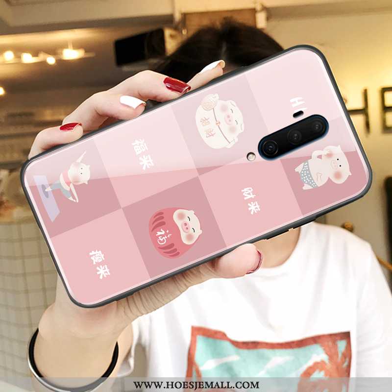 Hoesje Oneplus 7t Pro Glas Persoonlijk All Inclusive Lovers Mobiele Telefoon Hoes Mooie Roze