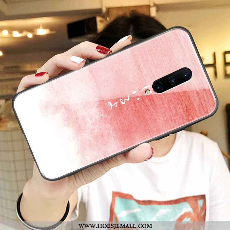 Hoesje Oneplus 8 Mooie Trend Lovers Super Net Red Glas Roze