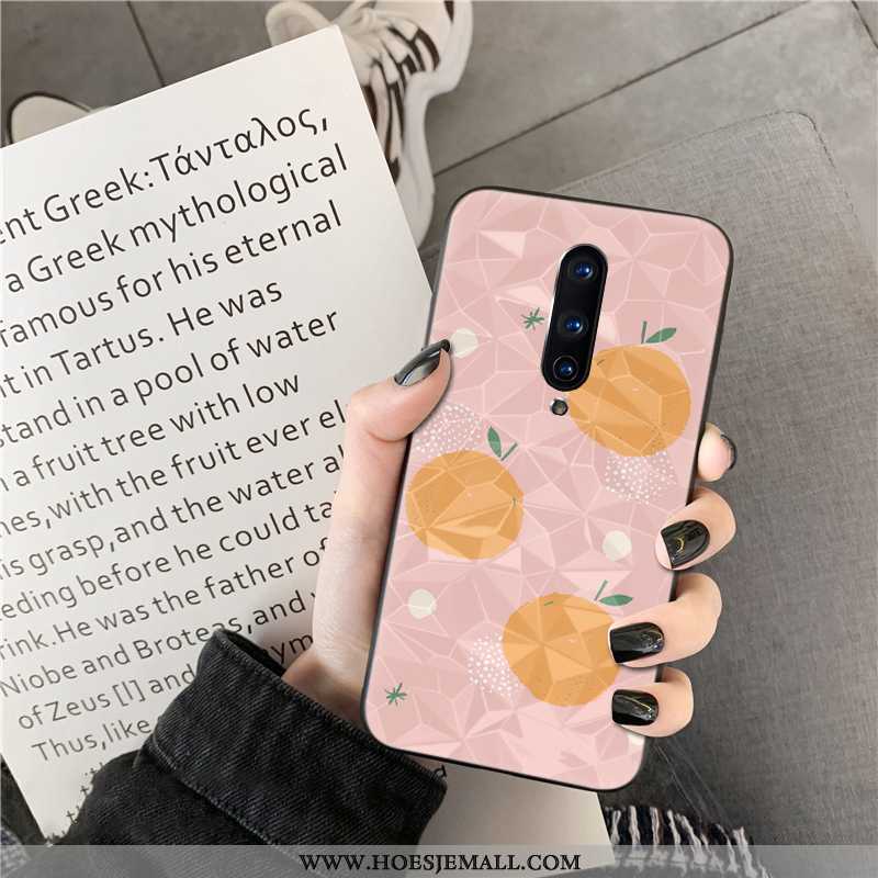 Hoesje Oneplus 8 Mobiele Telefoon Net Red Ruit Aardbei Roze