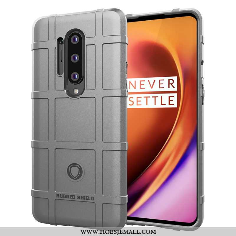 Hoes Oneplus 8 Pro Bescherming Persoonlijk Anti-fall All Inclusive Trend Zacht Grijs