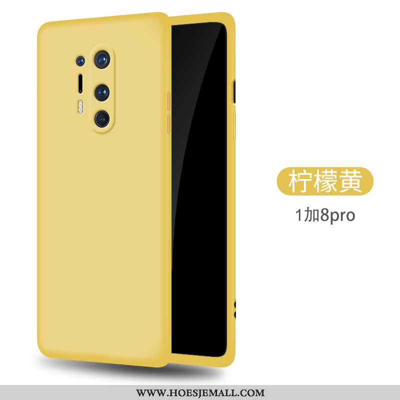 Hoesje Oneplus 8 Pro Trend Super Scheppend Dun Mobiele Telefoon Siliconenhoesje Geel