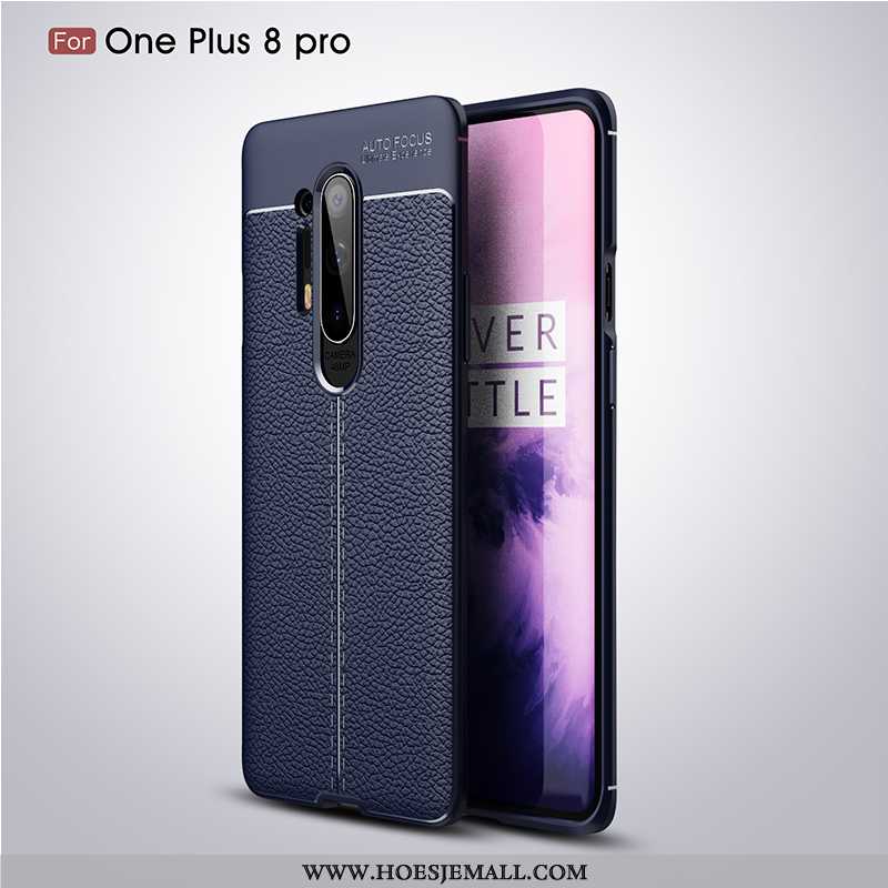 Hoesje Oneplus 8 Pro Trend Super Patroon All Inclusive Leer Rood Anti-fall