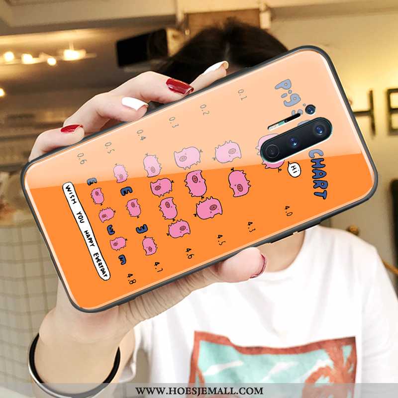 Hoes Oneplus 8 Pro Dun Bescherming Hoesje Super Oranje Scheppend Eenvoudige