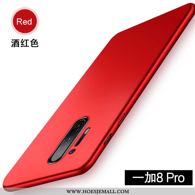 Hoes Oneplus 8 Pro Siliconen Bescherming Goud Net Red Schrobben Voelen Anti-fall Gouden