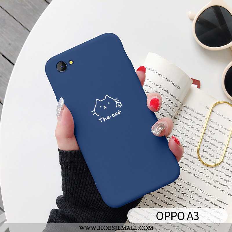 Hoes Oppo A3 Scheppend Spotprent Mobiele Telefoon Persoonlijk Mooie Net Red Grijs