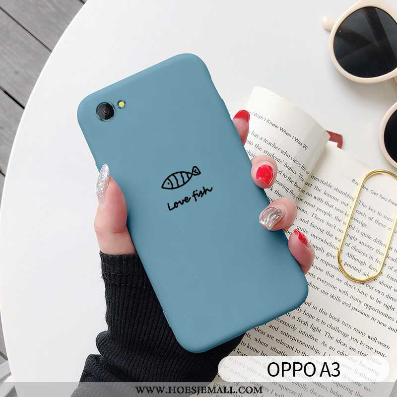 Hoes Oppo A3 Scheppend Spotprent Mobiele Telefoon Persoonlijk Mooie Net Red Grijs