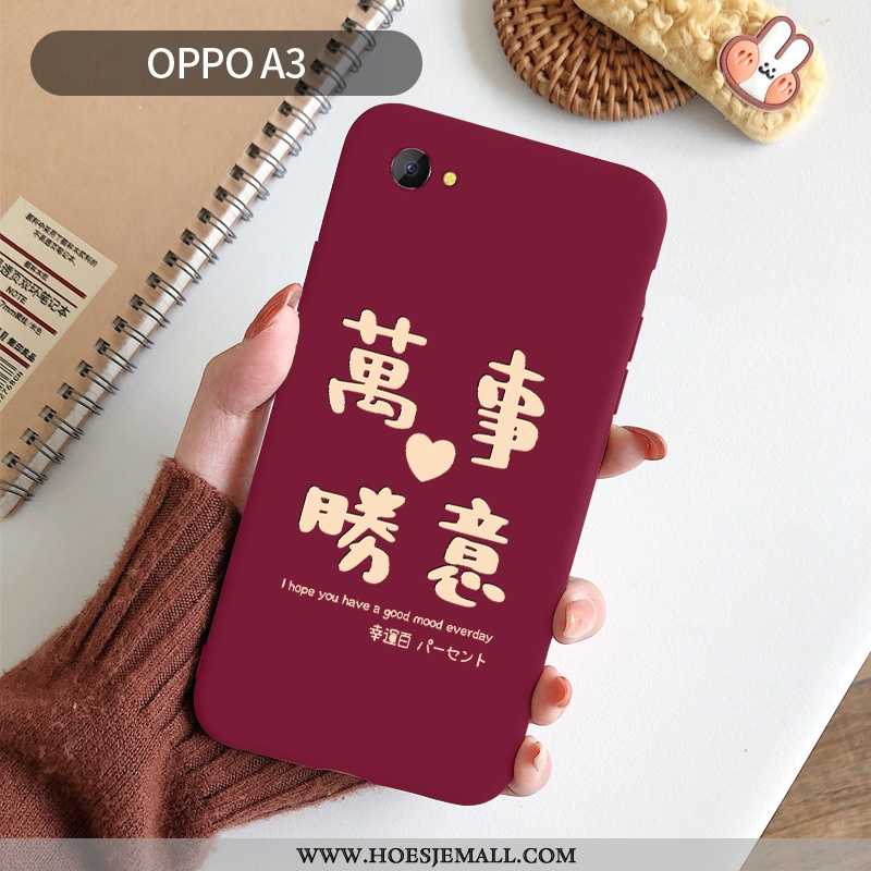 Hoes Oppo A3 Scheppend Super Rat Net Red Mobiele Telefoon Bescherming Persoonlijk Rood