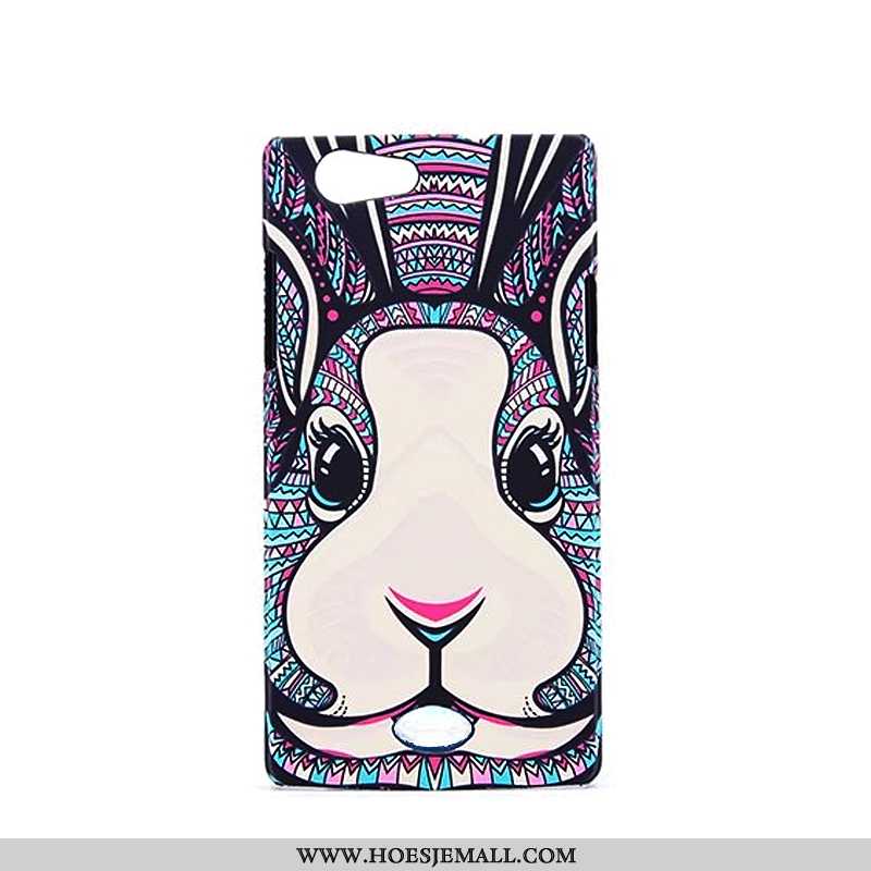 Hoesje Oppo A31 Spotprent Bescherming Hoes Hard Purper Schrobben Mobiele Telefoon