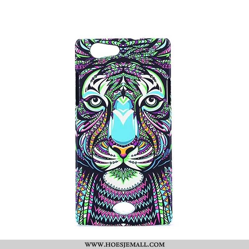 Hoesje Oppo A31 Spotprent Bescherming Hoes Hard Purper Schrobben Mobiele Telefoon