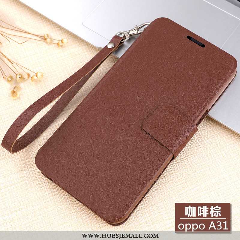 Hoes Oppo A31 Trend Siliconen Bescherming Anti-fall All Inclusive Hoesje Schrobben Bruin