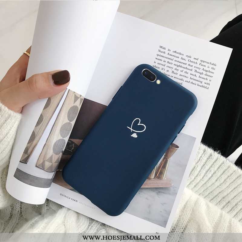 Hoesje Oppo A5 Bescherming Hanger Blauw Spotprent Zwart Anti-fall All Inclusive Zwarte