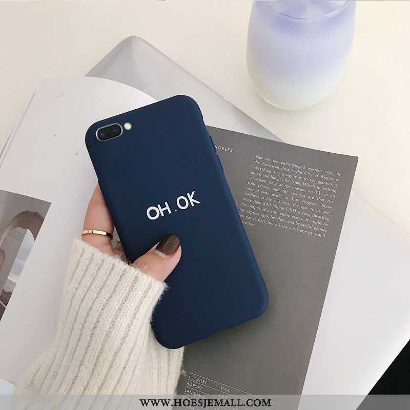 Hoesje Oppo A5 Bescherming Hanger Blauw Spotprent Zwart Anti-fall All Inclusive Zwarte