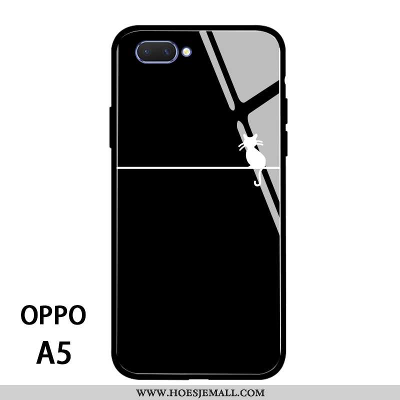 Hoes Oppo A5 Bescherming Glas Eenvoudige Lovers Net Red Persoonlijk Witte