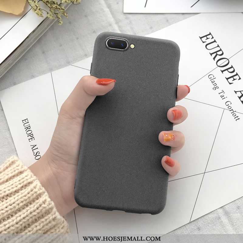 Hoes Oppo A5 Mooie Trend Mode Anti-fall Zacht Hoesje Zuiver Geel