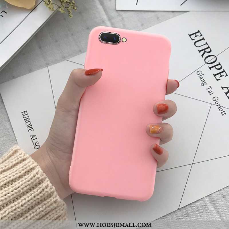 Hoes Oppo A5 Mooie Trend Mode Anti-fall Zacht Hoesje Zuiver Geel