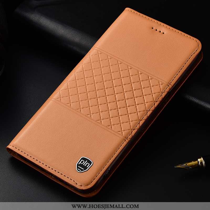 Hoes Oppo A5 Leren Hoesje Bescherming All Inclusive Bedrijf Folio High End Bruin